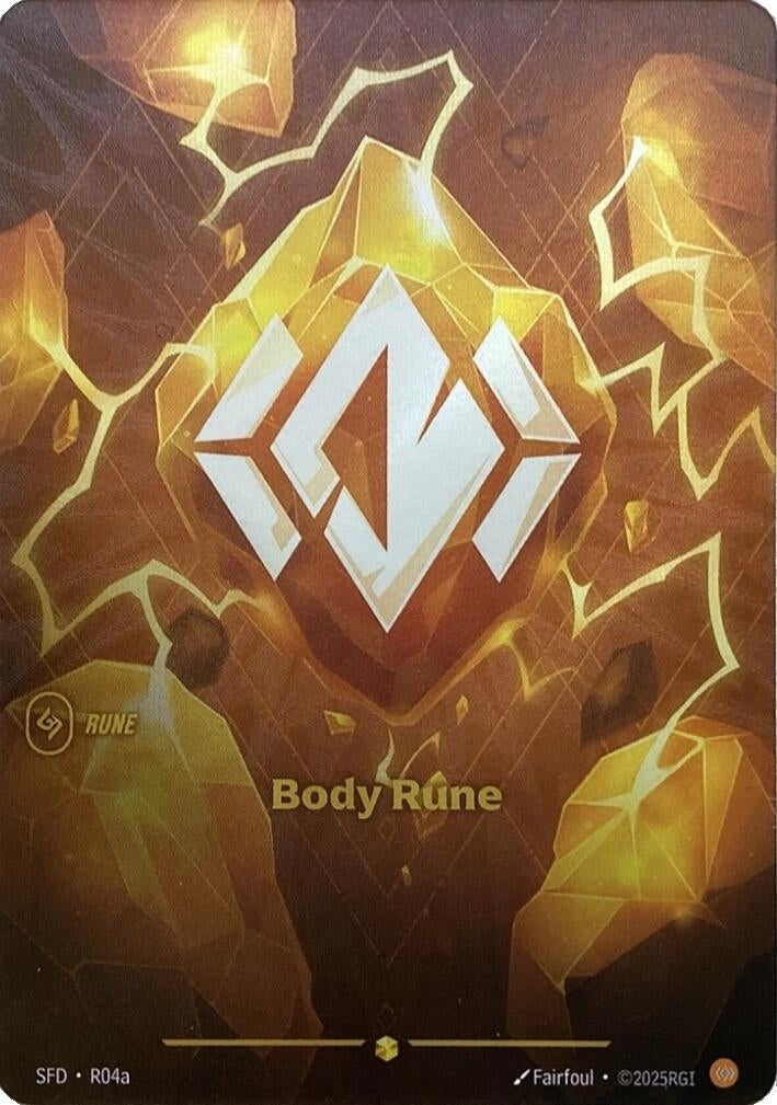 Image for Body Rune (Alternate Art) (R04a) - Riftbound: League of Legends Trading Card Game