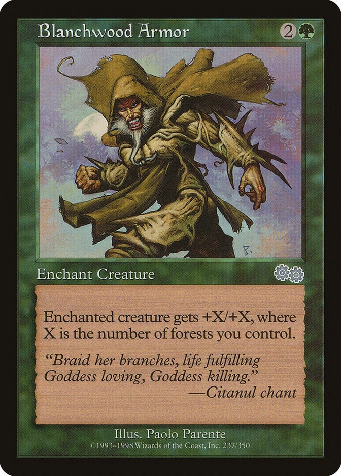 Image for Blanchwood Armor (237) - Magic: The Gathering