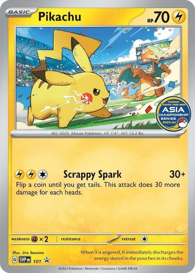 Image for Pikachu (Asia Championship Series 23-24) (101) - Pokemon