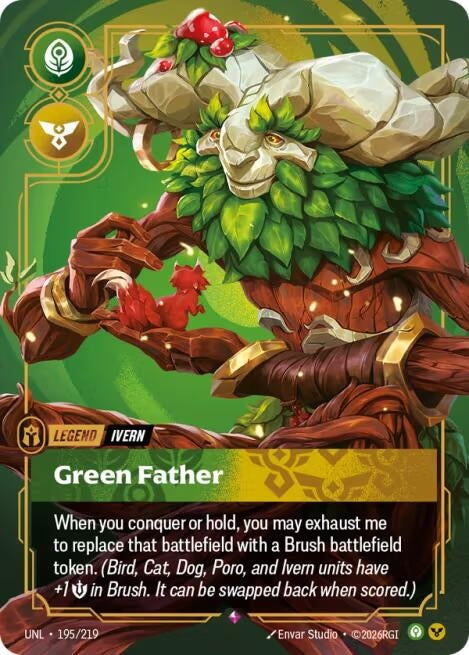 Image for Ivern - Green Father (195/219) - Riftbound: League of Legends Trading Card Game