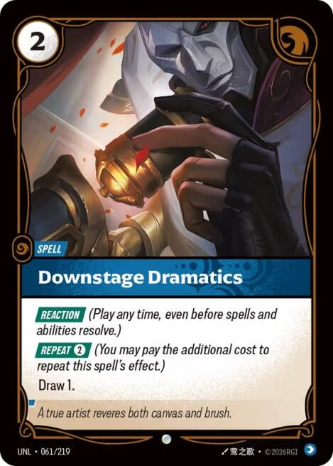 Image for Downstage Dramatics (061/219) - Riftbound: League of Legends Trading Card Game