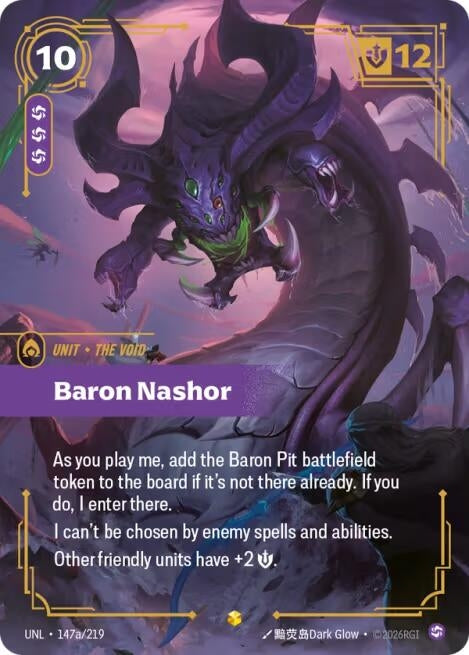 Image for Baron Nashor (Alternate Art) (147a/219) - Riftbound: League of Legends Trading Card Game