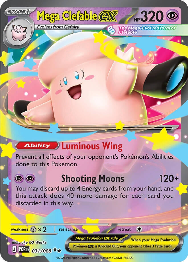Mega Clefable ex (031/088)