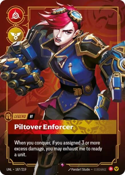 Image for Vi - Piltover Enforcer (187/219) - Riftbound: League of Legends Trading Card Game