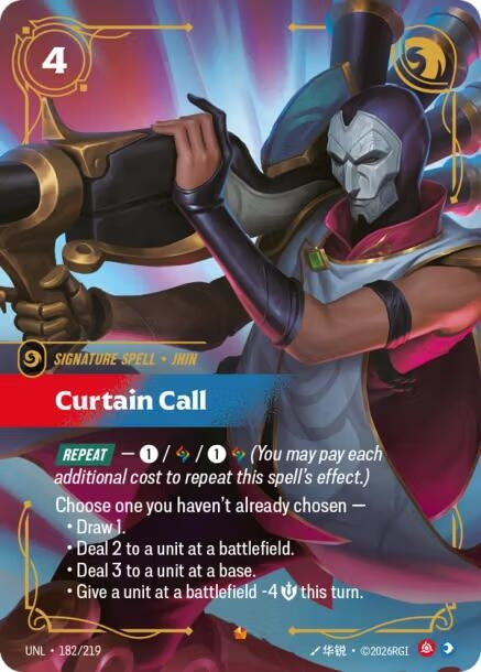 Image for Curtain Call (182/219) - Riftbound: League of Legends Trading Card Game
