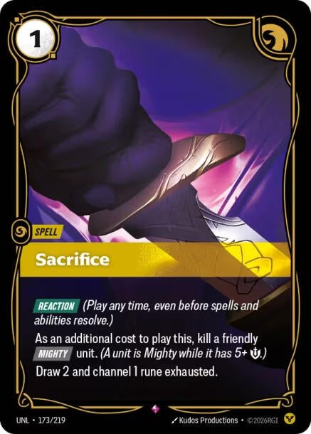 Image for Sacrifice (173/219) - Riftbound: League of Legends Trading Card Game