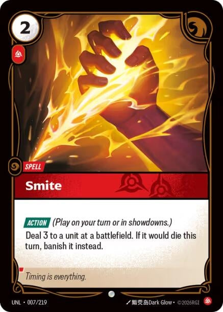 Image for Smite (007/219) - Riftbound: League of Legends Trading Card Game