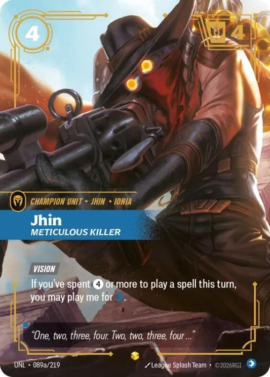 Image for Jhin - Meticulous Killer (Alternate Art) (089a/219) - Riftbound: League of Legends Trading Card Game