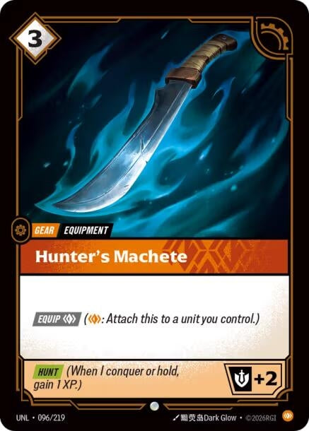 Image for Hunter's Machete (096/219) - Riftbound: League of Legends Trading Card Game