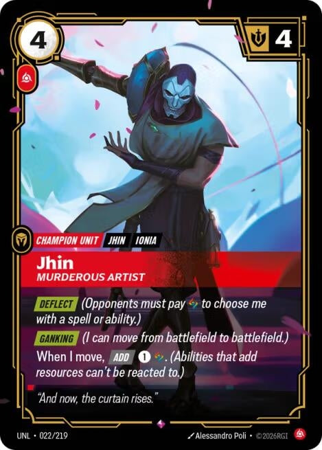 Jhin - Murderous Artist (022/219)