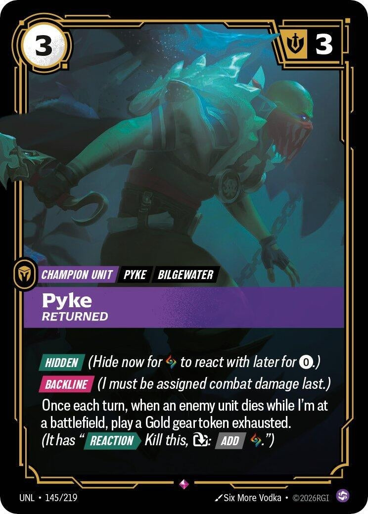 Image for Pyke - Returned (145/219) - Riftbound: League of Legends Trading Card Game