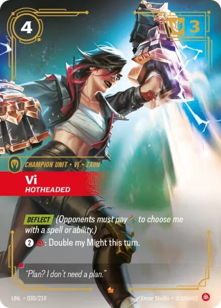 Image for Vi - Hotheaded (030/219) - Riftbound: League of Legends Trading Card Game