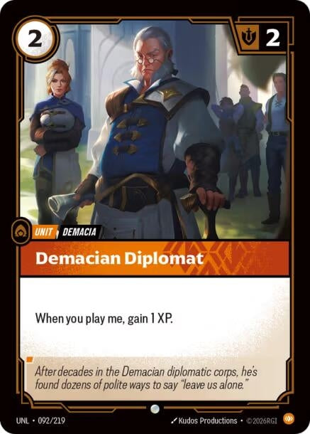 Image for Demacian Diplomat (092/219) - Riftbound: League of Legends Trading Card Game