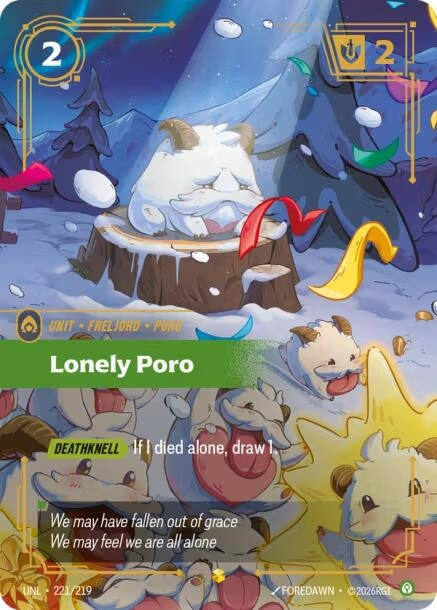 Lonely Poro (Overnumbered) (221/219)