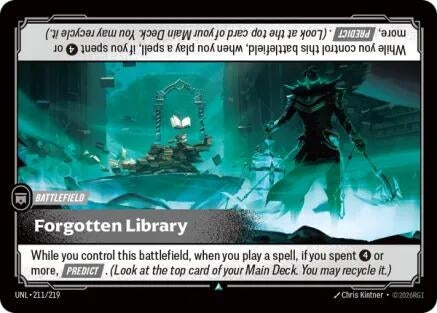 Image for Forgotten Library (211/219) - Riftbound: League of Legends Trading Card Game