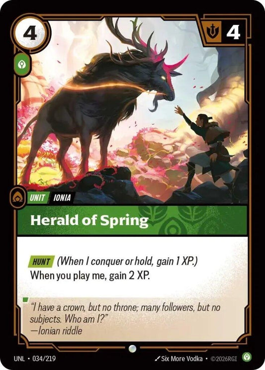 Image for Herald of Spring (034/219) - Riftbound: League of Legends Trading Card Game