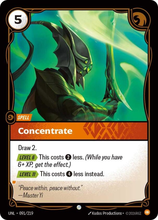 Image for Concentrate (091/219) - Riftbound: League of Legends Trading Card Game