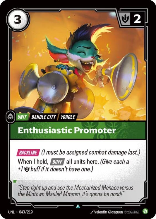 Image for Enthusiastic Promoter (043/219) - Riftbound: League of Legends Trading Card Game