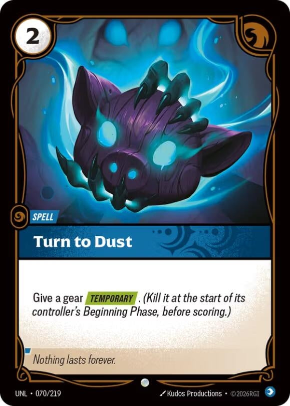 Image for Turn to Dust (070/219) - Riftbound: League of Legends Trading Card Game