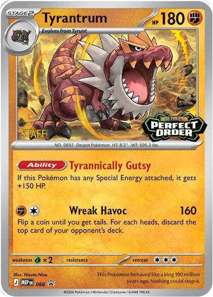 Image for Tyrantrum - 066 [Staff] (066) - Pokemon