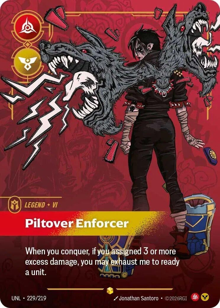 Image for Vi - Piltover Enforcer (Overnumbered) (229/219) - Riftbound: League of Legends Trading Card Game