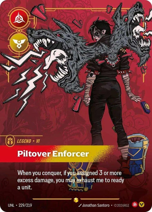 Image for Vi - Piltover Enforcer (Overnumbered) (229/219) - Riftbound: League of Legends Trading Card Game