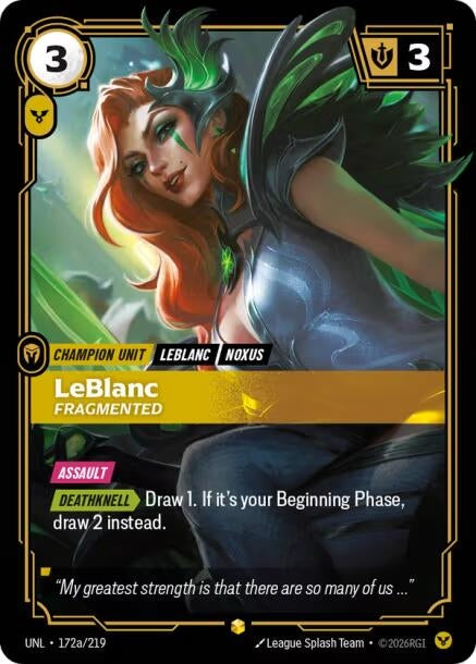 LeBlanc - Fragmented (Alternate Art) (172a/219)