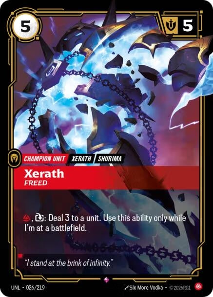 Image for Xerath - Freed (026/219) - Riftbound: League of Legends Trading Card Game