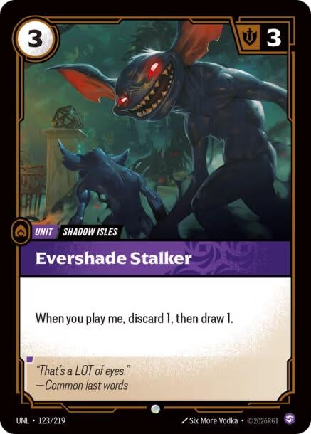 Image for Evershade Stalker (123/219) - Riftbound: League of Legends Trading Card Game