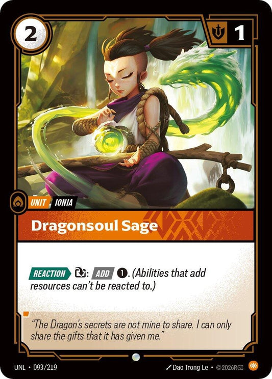 Image for Dragonsoul Sage (093/219) - Riftbound: League of Legends Trading Card Game