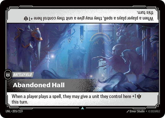 Image for Abandoned Hall (205/219) - Riftbound: League of Legends Trading Card Game