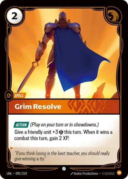 Image for Grim Resolve (095/219) - Riftbound: League of Legends Trading Card Game