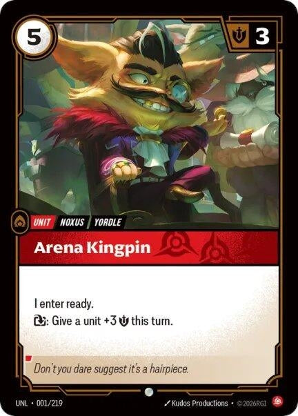 Image for Arena Kingpin (001/219) - Riftbound: League of Legends Trading Card Game