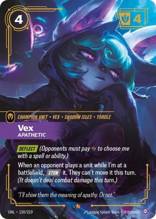 Image for Vex - Apathetic (150/219) - Riftbound: League of Legends Trading Card Game