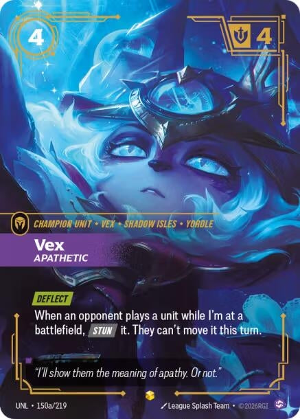Image for Vex - Apathetic (Alternate Art) (150a/219) - Riftbound: League of Legends Trading Card Game