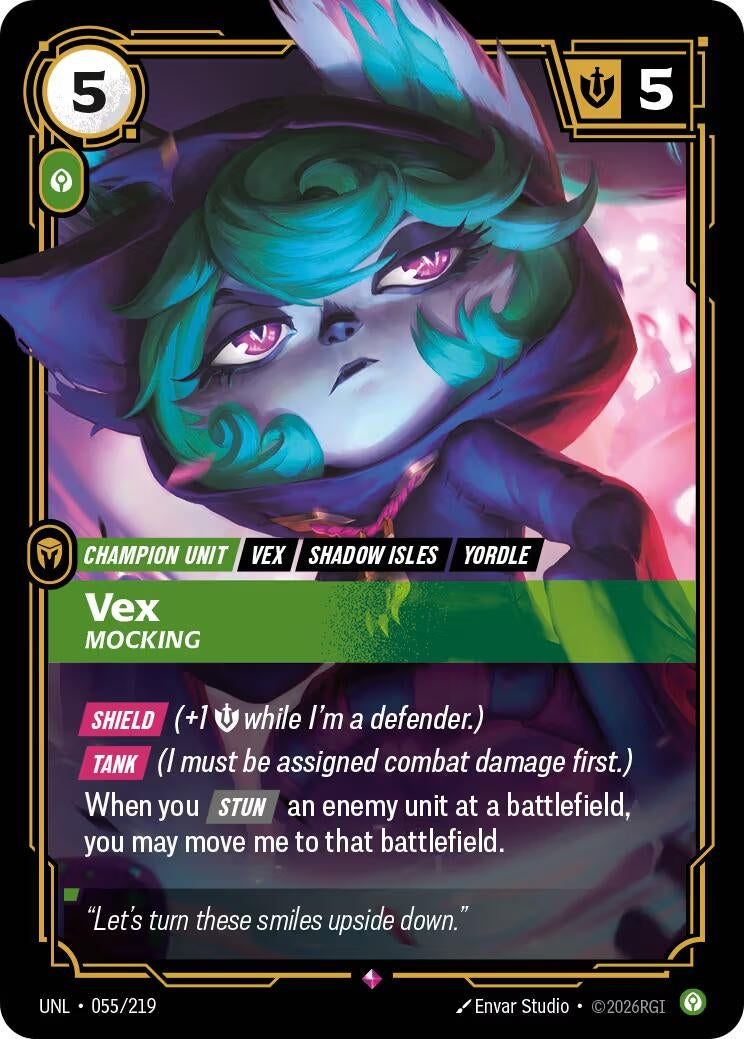 Image for Vex - Mocking (055/219) - Riftbound: League of Legends Trading Card Game