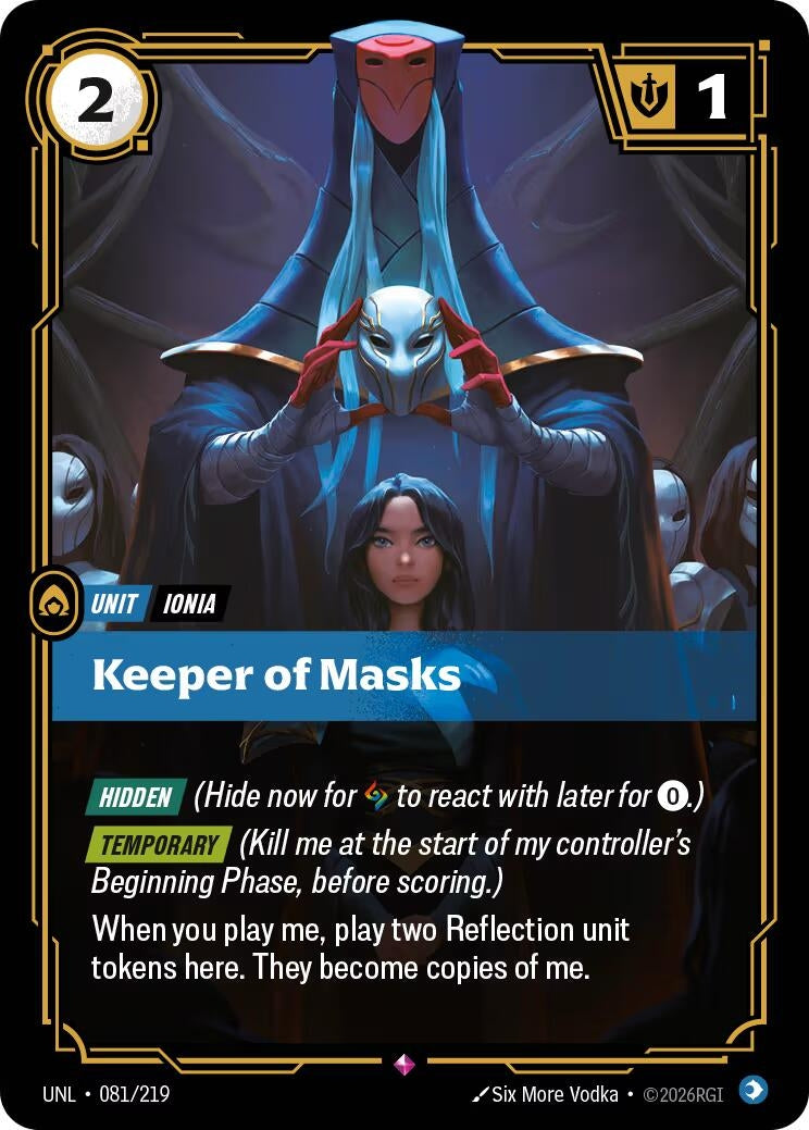 Image for Keeper of Masks (081/219) - Riftbound: League of Legends Trading Card Game