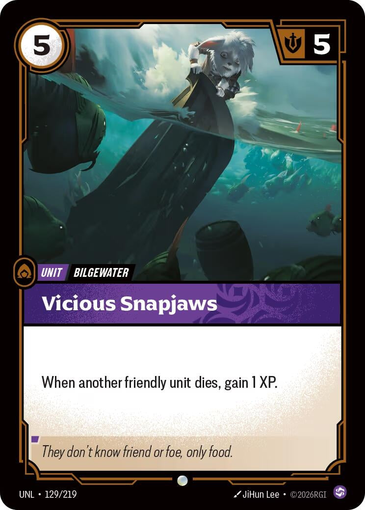 Image for Vicious Snapjaws (129/219) - Riftbound: League of Legends Trading Card Game