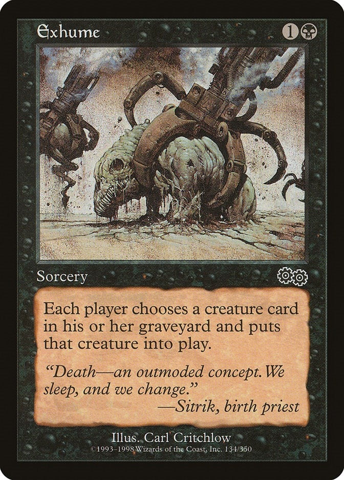 Image for Exhume (134) - Magic: The Gathering
