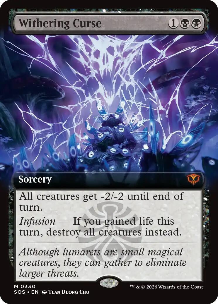 Image for Withering Curse (Extended Art) (330) - Magic: The Gathering