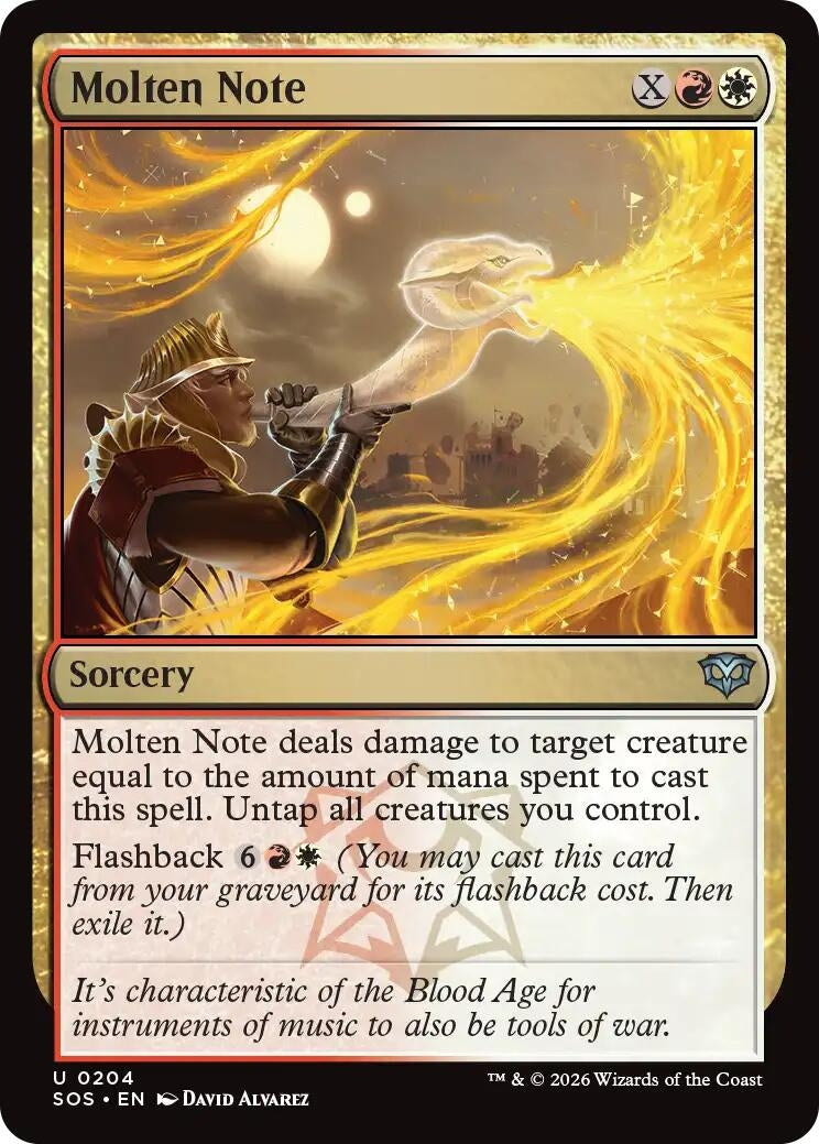 Image for Molten Note (204) - Magic: The Gathering
