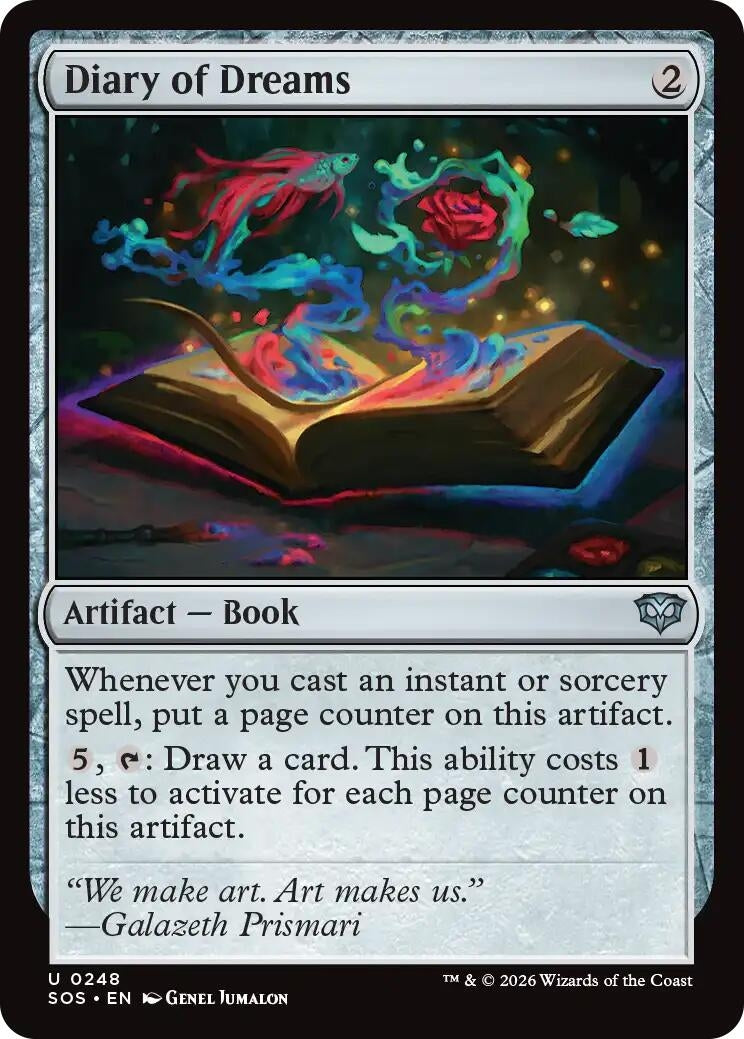 Image for Diary of Dreams (248) - Magic: The Gathering