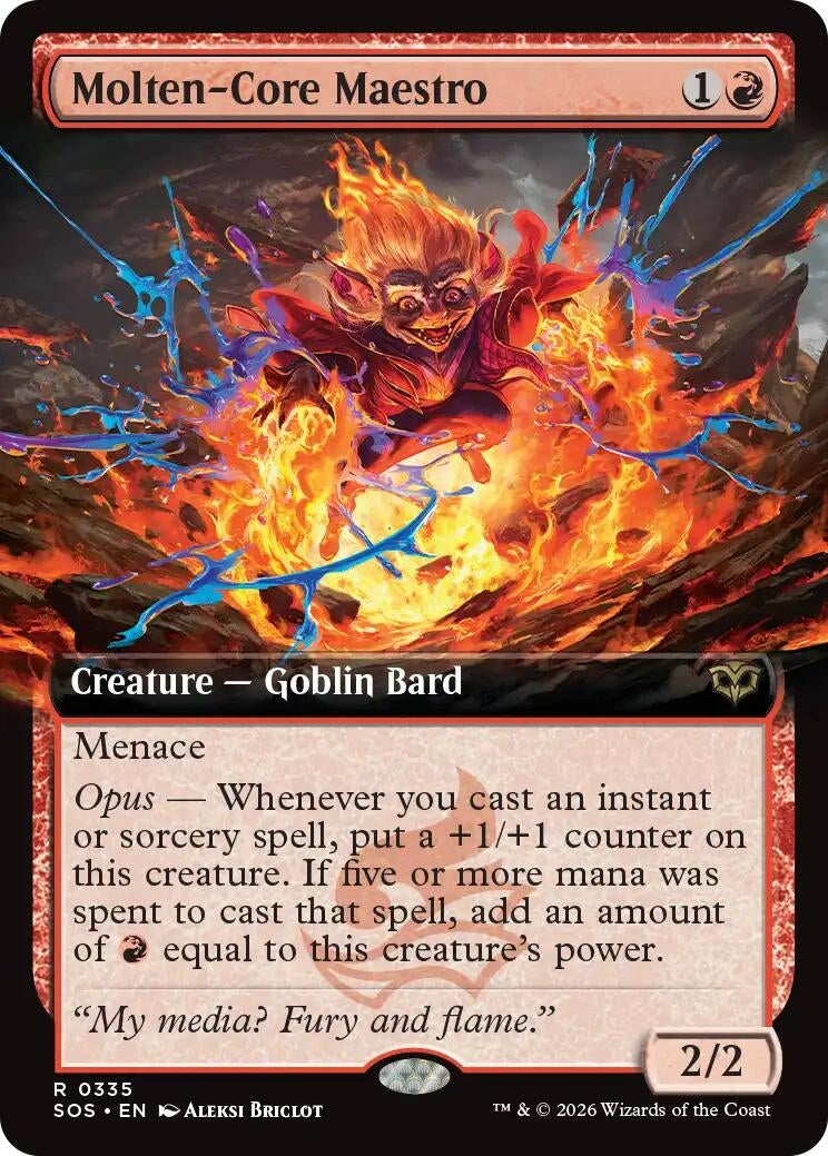 Image for Molten-Core Maestro (Extended Art) (335) - Magic: The Gathering