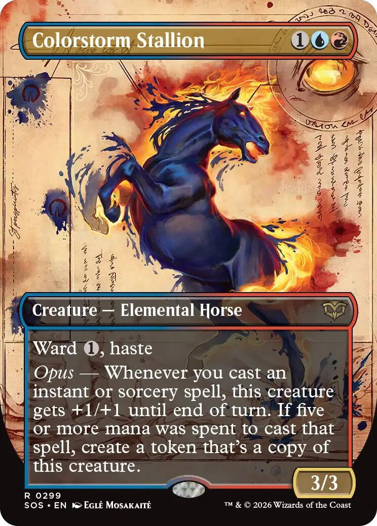 Image for Colorstorm Stallion (Borderless) (299) - Magic: The Gathering