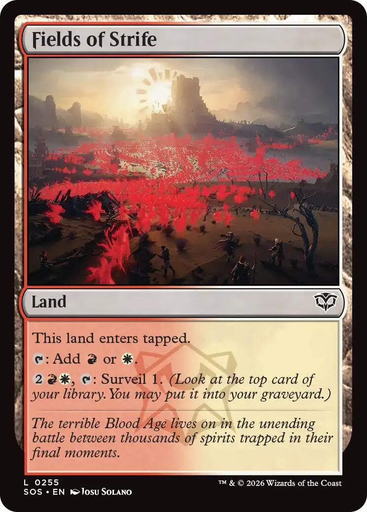 Image for Fields of Strife (255) - Magic: The Gathering