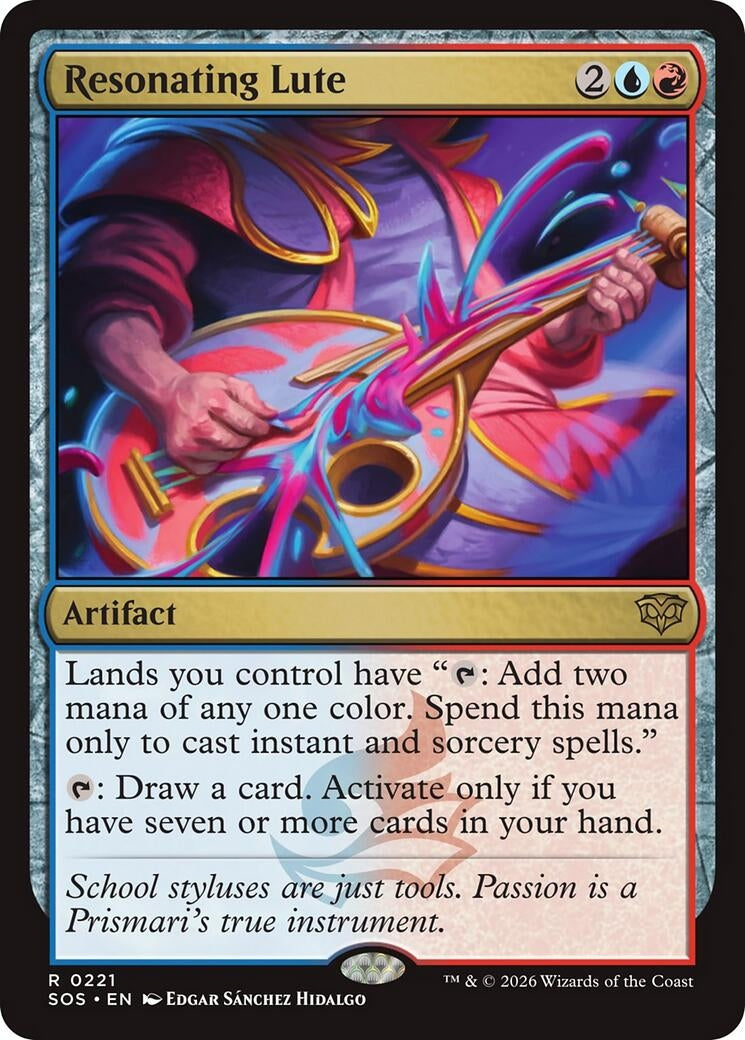 Image for Resonating Lute (221) - Magic: The Gathering
