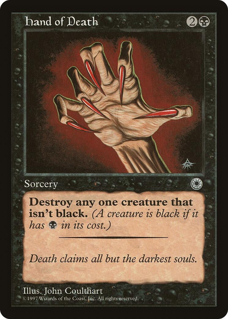 Image for Hand of Death (Reminder Text) - Magic: The Gathering