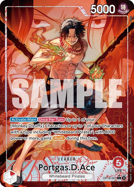 Portgas.D.Ace (001) (Alternate Art) (OP16-001)