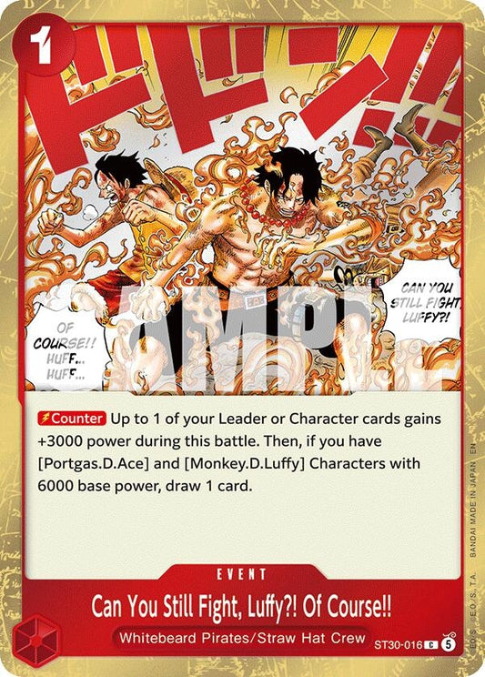Image for Can You Still Fight, Luffy?! Of Course!! (ST30-016) - One Piece Card Game