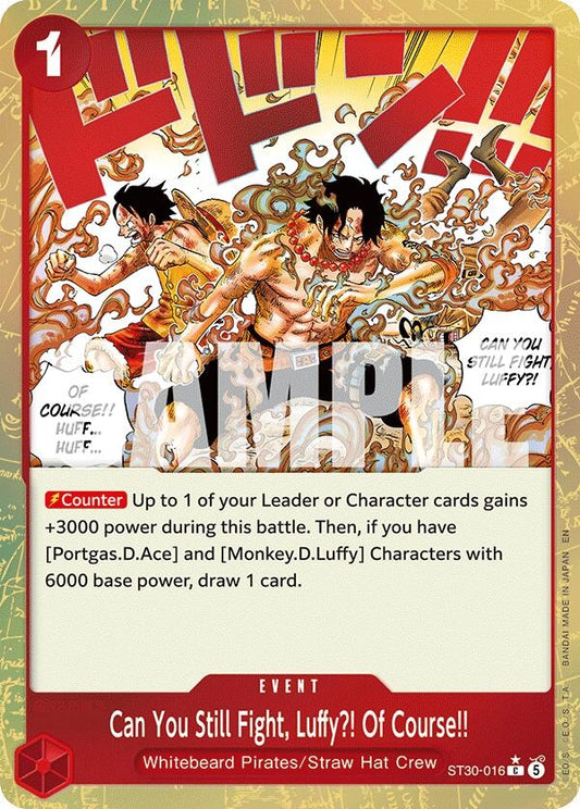 Image for Can You Still Fight, Luffy?! Of Course!! (Parallel) (ST30-016) - One Piece Card Game